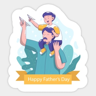 happy father day premium gift father's day - father's day gift from son Sticker